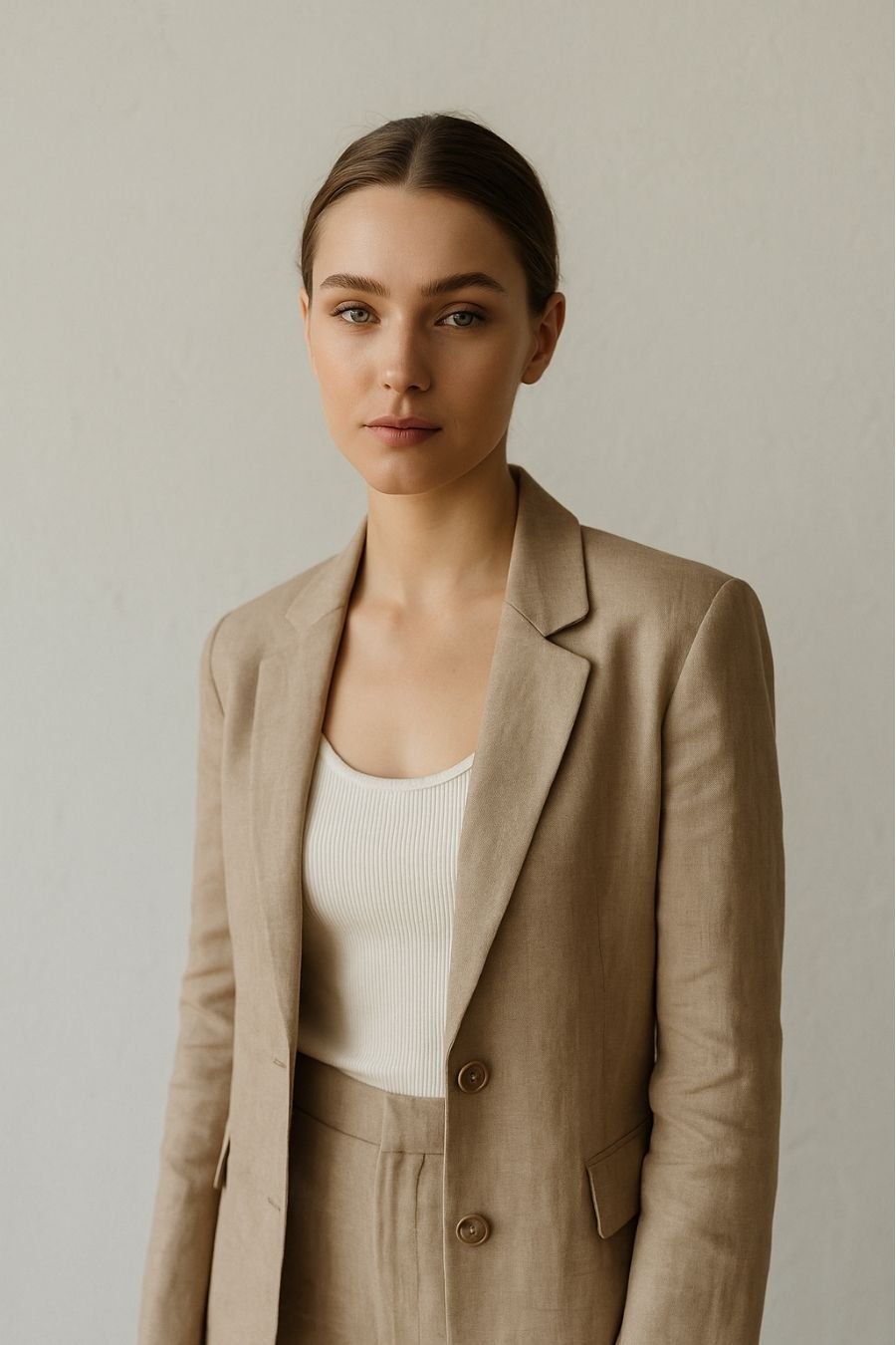 Contatti Modella in posa con luce naturale e styling minimale. Fotografia moda curata nei dettagli, firmata dm+ studio. Damiano Macaluso